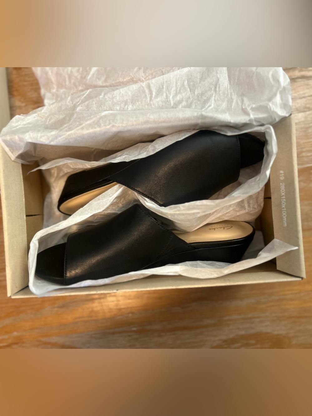 Clarks Leather Parram Waltz Sense Slide Sandals - Picture 10 of 11